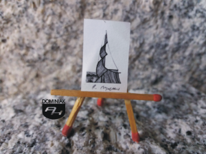 Key nr 10 grafika 1,85 cm x 2,75 cm autor Robert Marek Znajomski 2014