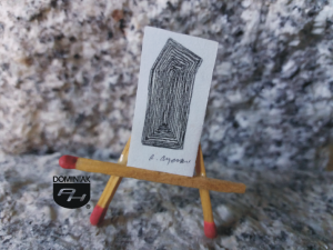 Key nr 5 grafika 1,70 cm x 3,20 cm autor Robert Marek Znajomski 2014